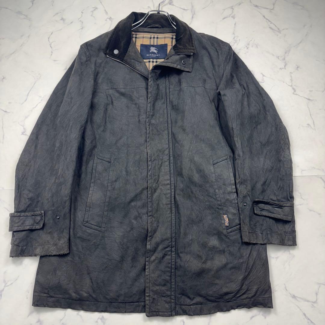 【逸品】バーバリーロンドン　スエード　ジャケット　　ブルゾン　ライナー付　大きい