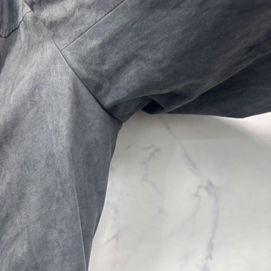 【逸品】バーバリーロンドン　スエード　ジャケット　　ブルゾン　ライナー付　大きい