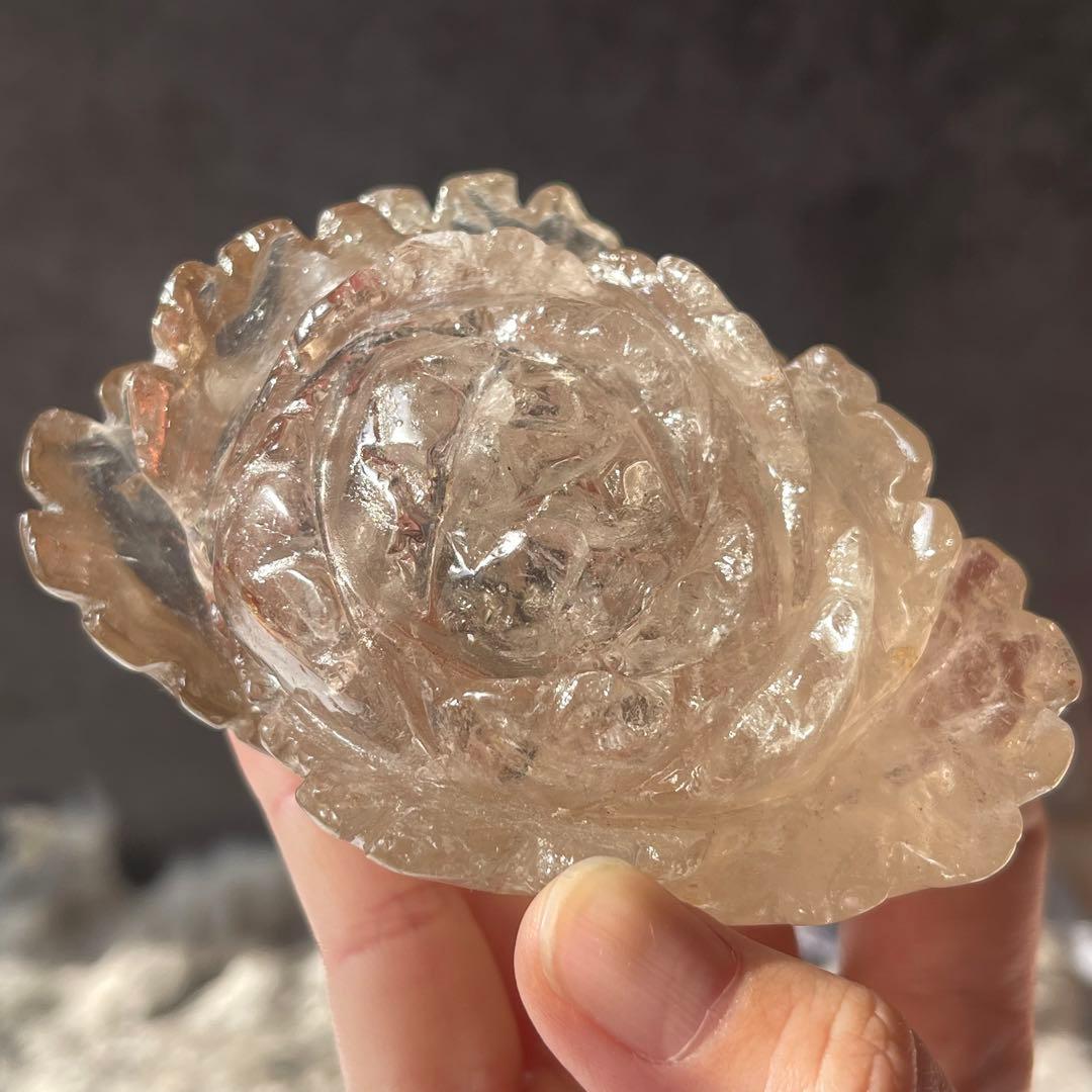 ライモナイトイン スモーキークォーツ ローズ