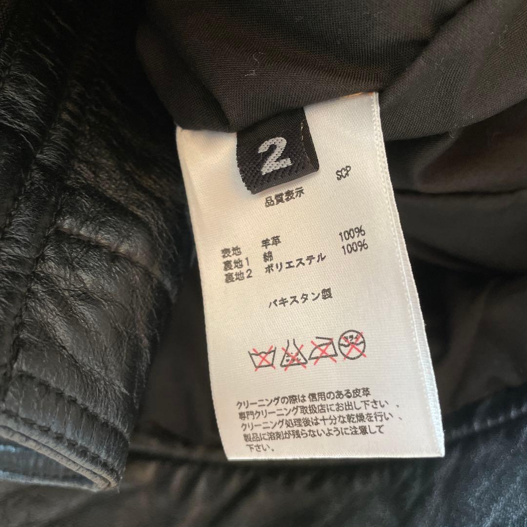 【Liugoo Leathers】y2k ファーフード付きラムレザージャケット