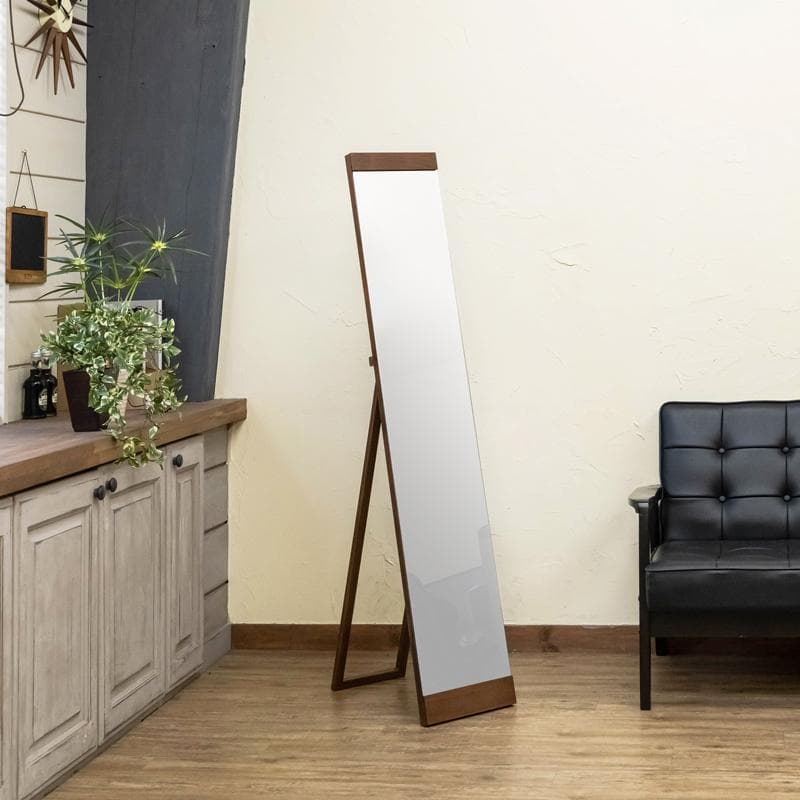 《新品・送料無料》JANE　フレームレススタンドミラー　NA/WAL/WW