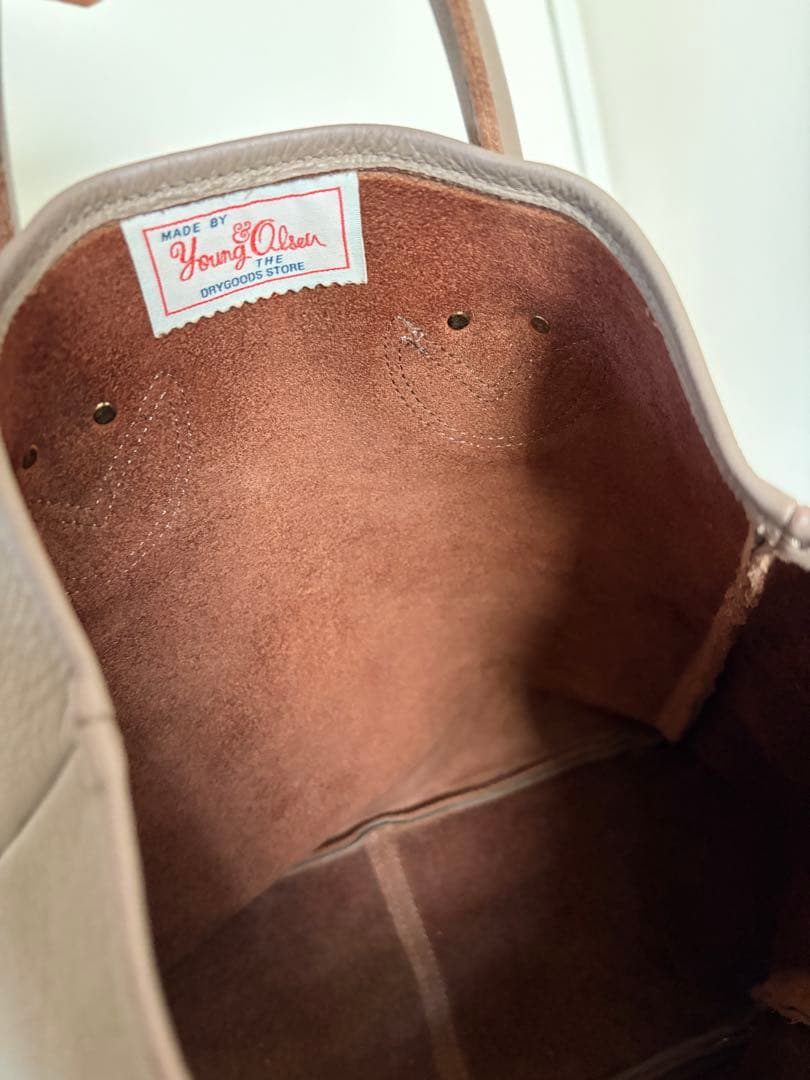 young&olsen トートバッグ　グレージュ