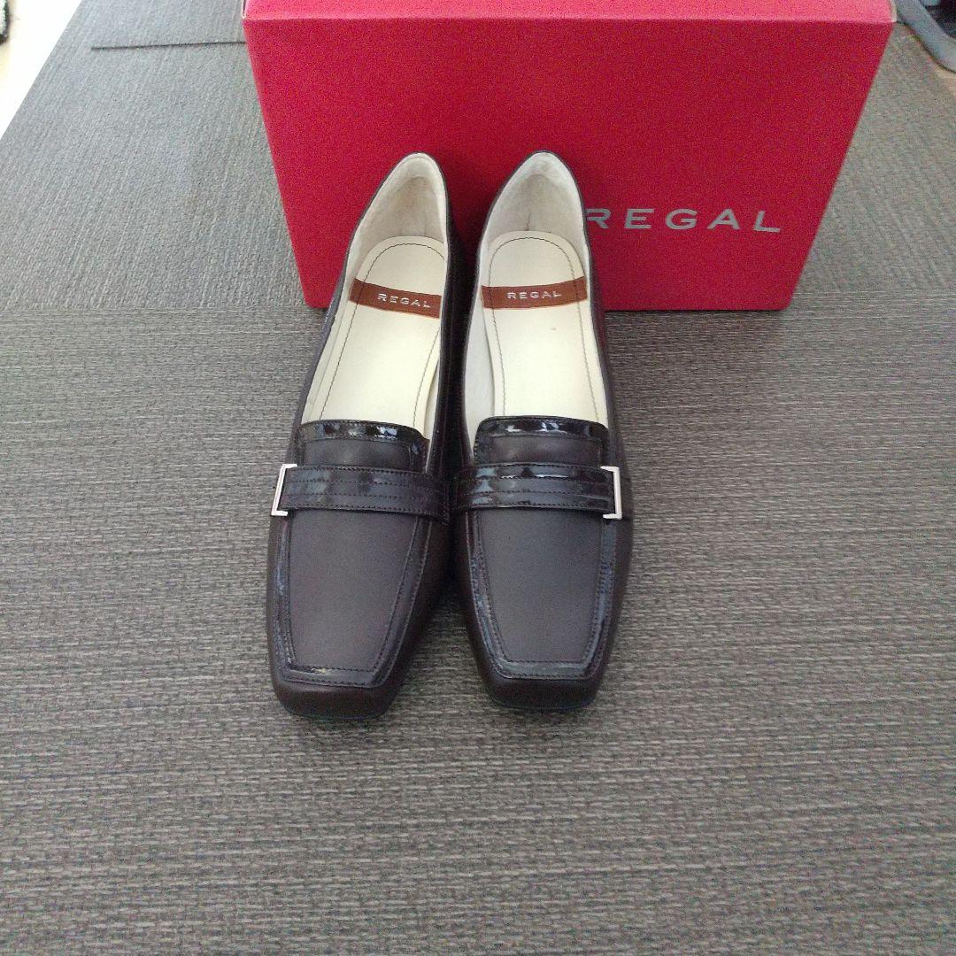 新品　REGAL ダークブラウン ローファー 低ヒール