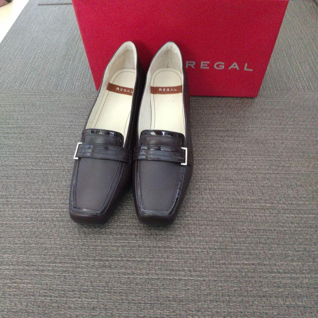 新品　REGAL ダークブラウン ローファー 低ヒール