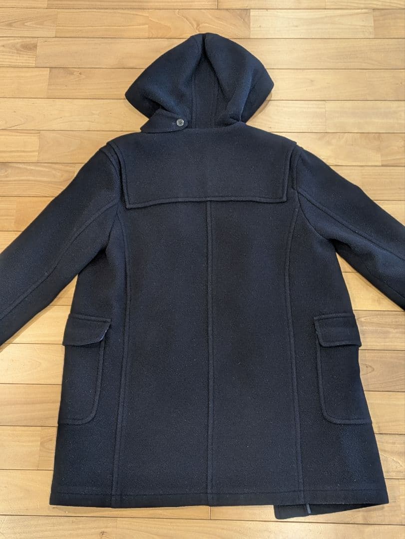 Burberry バーバリーズ　ダッフルコート　フード　ノバチェック　紺