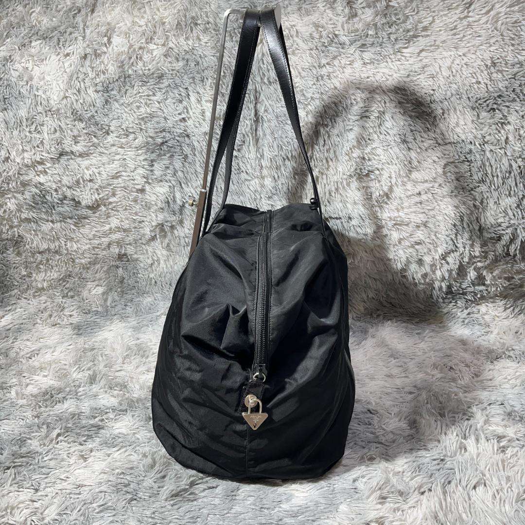 [大人気]　プラダ　ＰＲＡＤＡ　ボストンバッグ　三角ロゴ　ナイロン　ブラック
