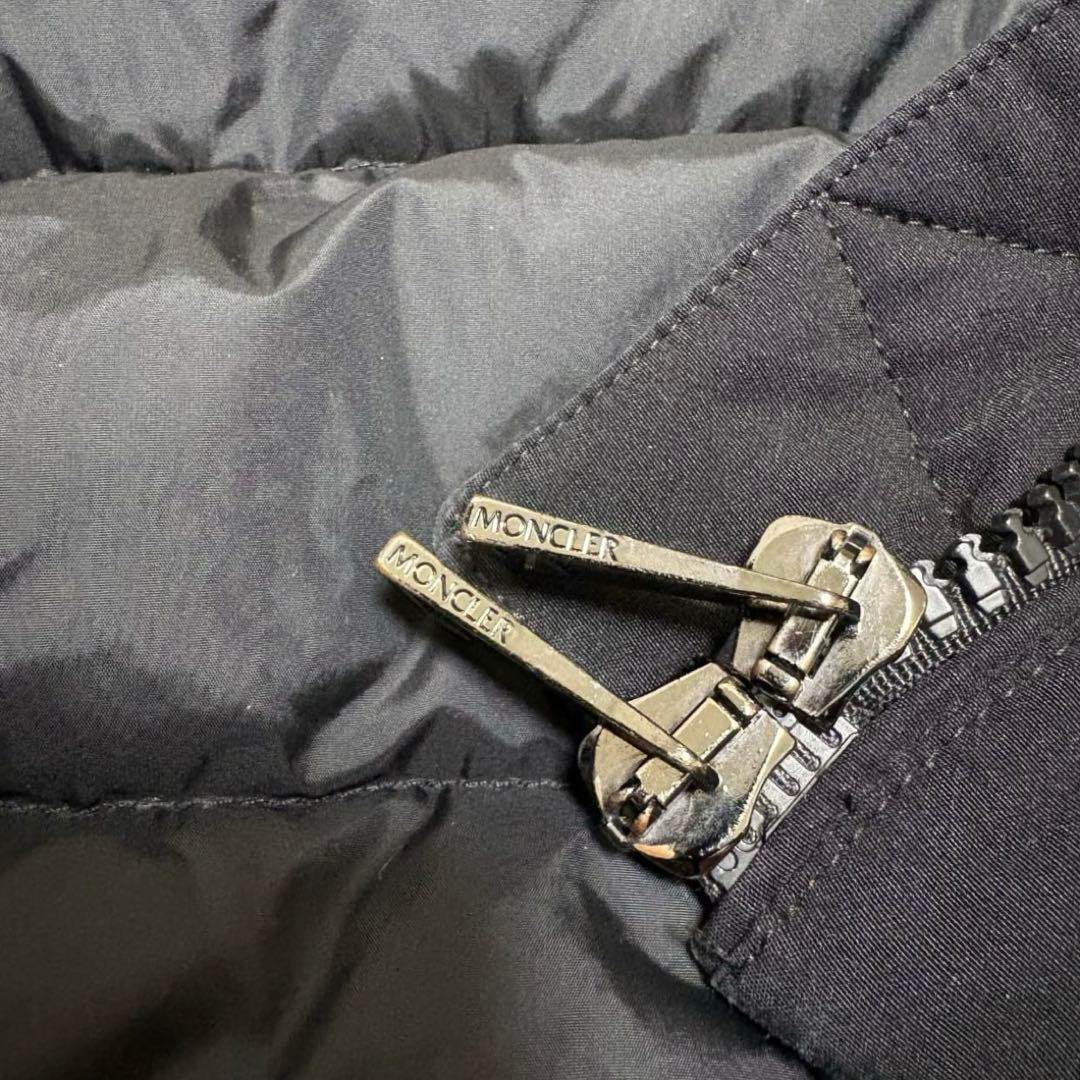 【極美品】モンクレール　ブラベット　フォックスファーダウン　ブラック　0