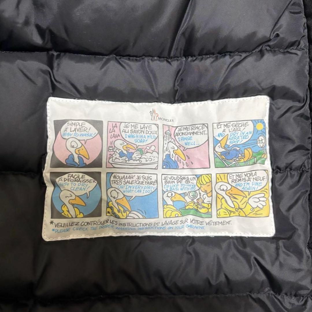 【極美品】モンクレール　ブラベット　フォックスファーダウン　ブラック　0