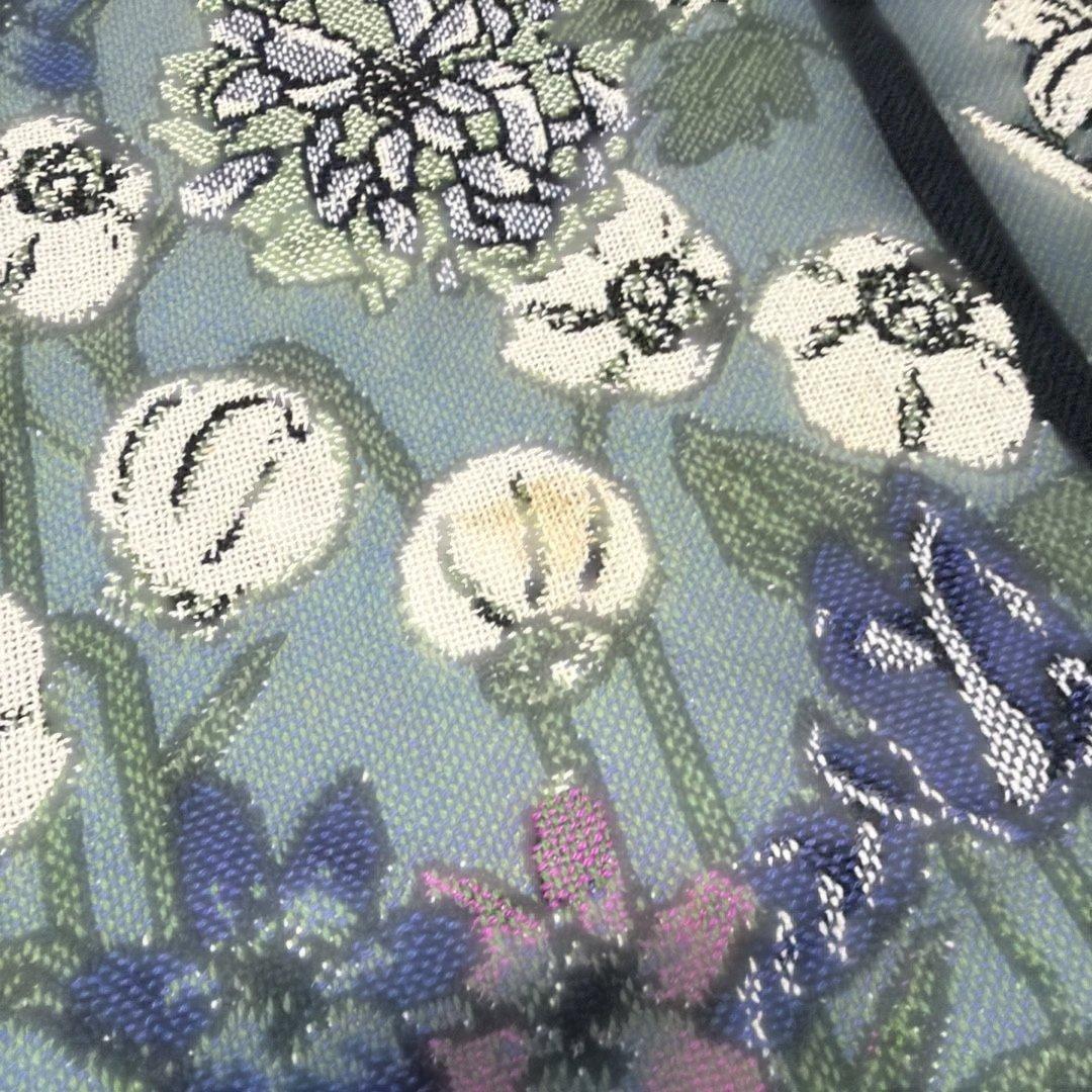 花　マルチカバー　ソファカバー　ヴィンテージラグ　183x123