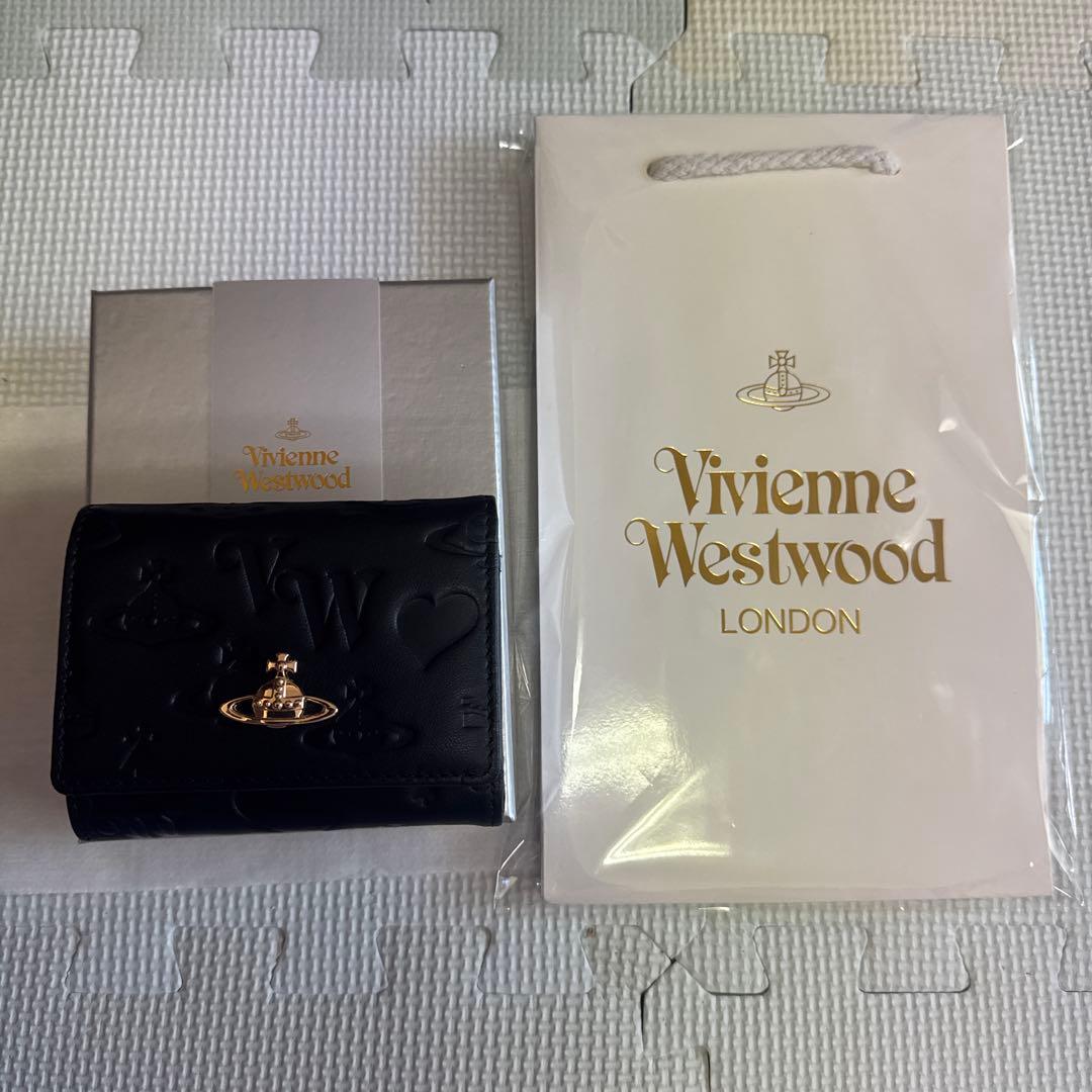 ヴィヴィアン・ウエストウッド　三つ折り財布 ブラック