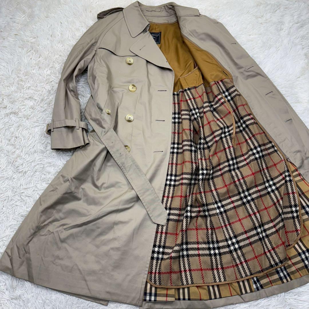 Burberry バーバリー トレンチコート ライナー付 メンズ ベルト ダブル
