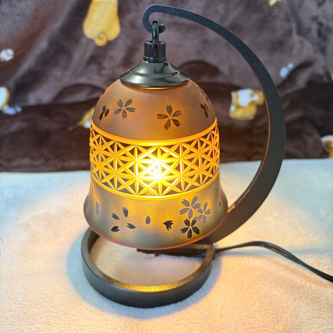 北一硝子 ぎやまん あかり テーブルランプ