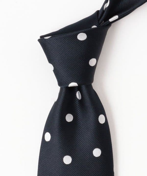 新品 ビームスF購入 FITZGERALD シルク ドット柄 ネクタイ
