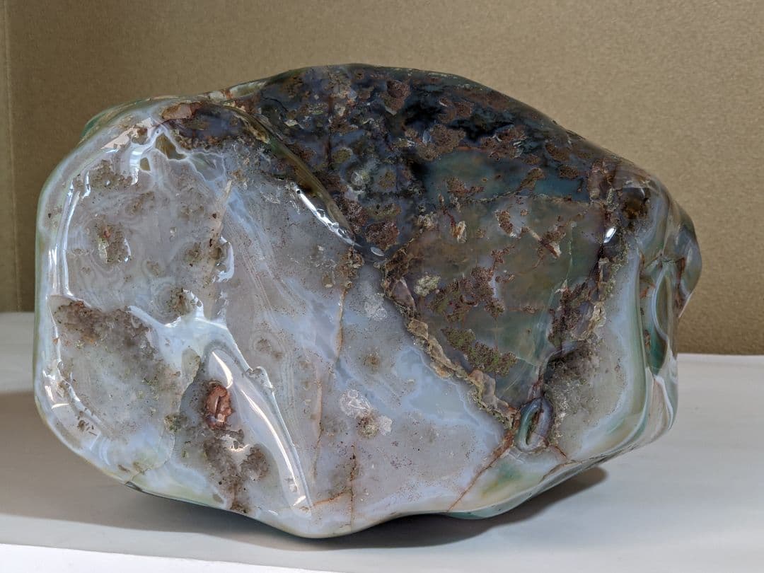 ♦国内産 希少 瑪瑙原石 銘石 盆石 水石 天然石 鑑賞石 コレクション骨董品