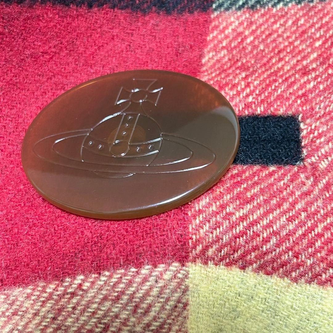 美品 ヴィヴィアンウエストウッド チェック ウール ストール マフラー ショール