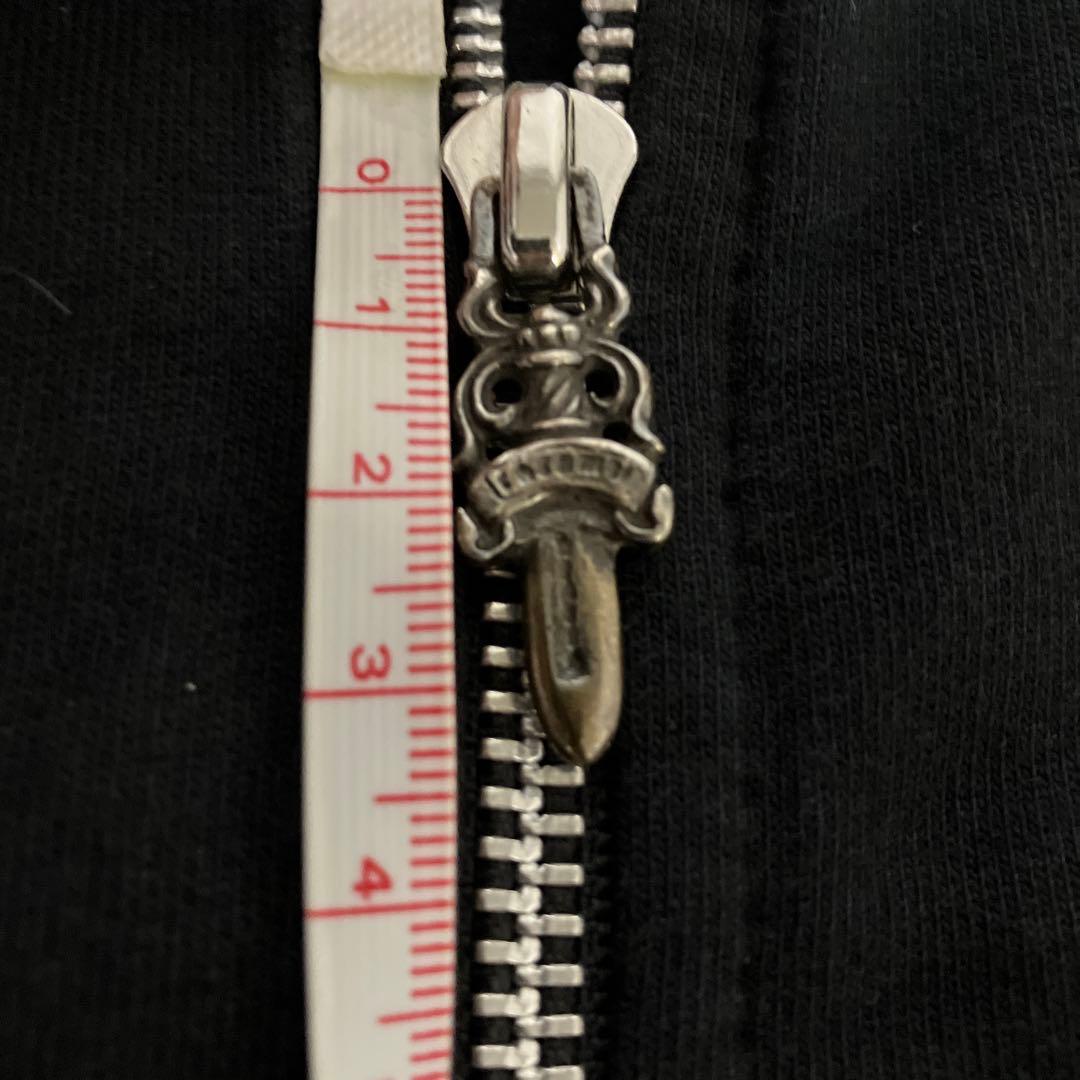 クロムハーツ　ブラックパーカー バック&アームプリント　US XS