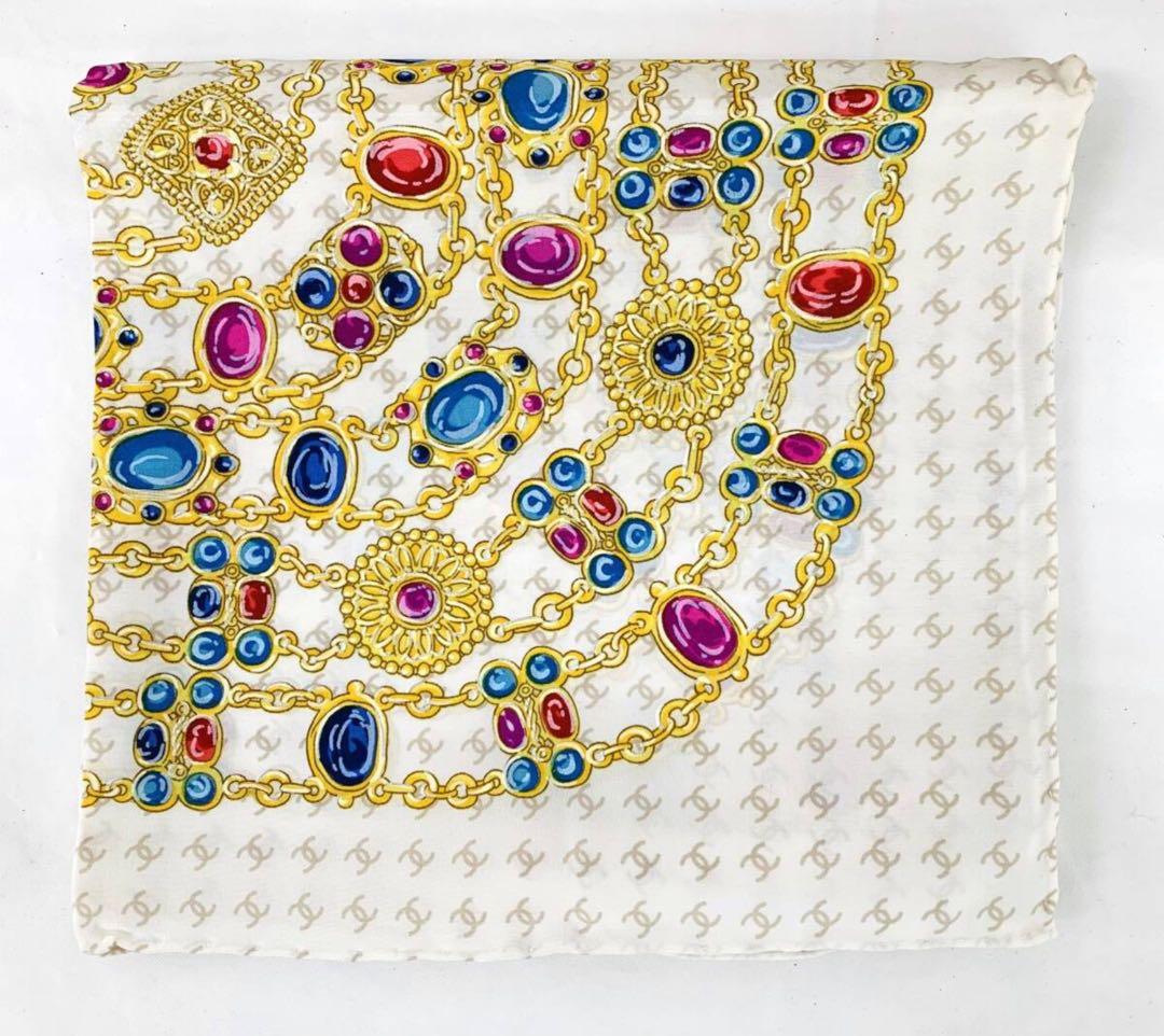 205 美品 CHANEL シャネル ココマーク チェーン宝石柄