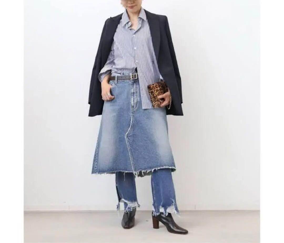 美品　MADISONBLUE◆リメイク デニムスカート◆完売◆24年モデル