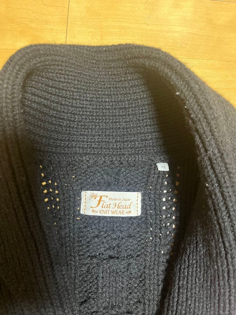フラットヘッド　アランニットカーディガン