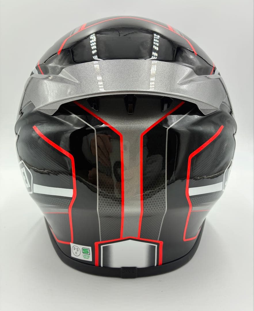 【ジャンク品扱い】　SHOEI ヘルメットブラック　Lサイズ　ブラック/レッド