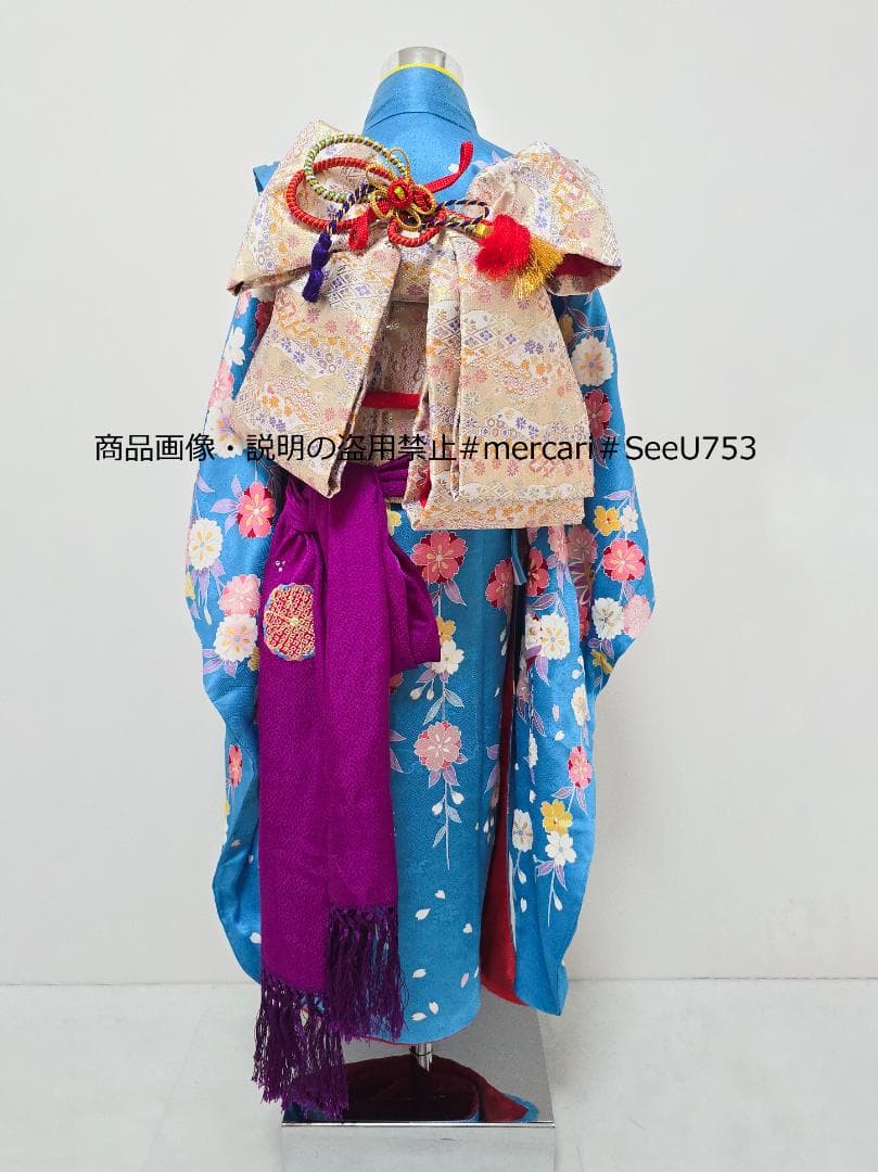 七五三　7歳　正絹　着物　セット　女の子 *c58