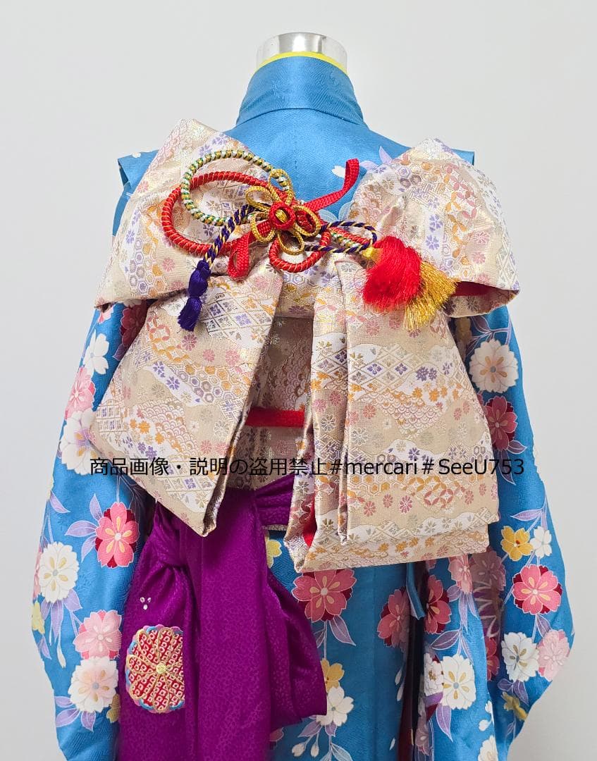 七五三　7歳　正絹　着物　セット　女の子 *c58
