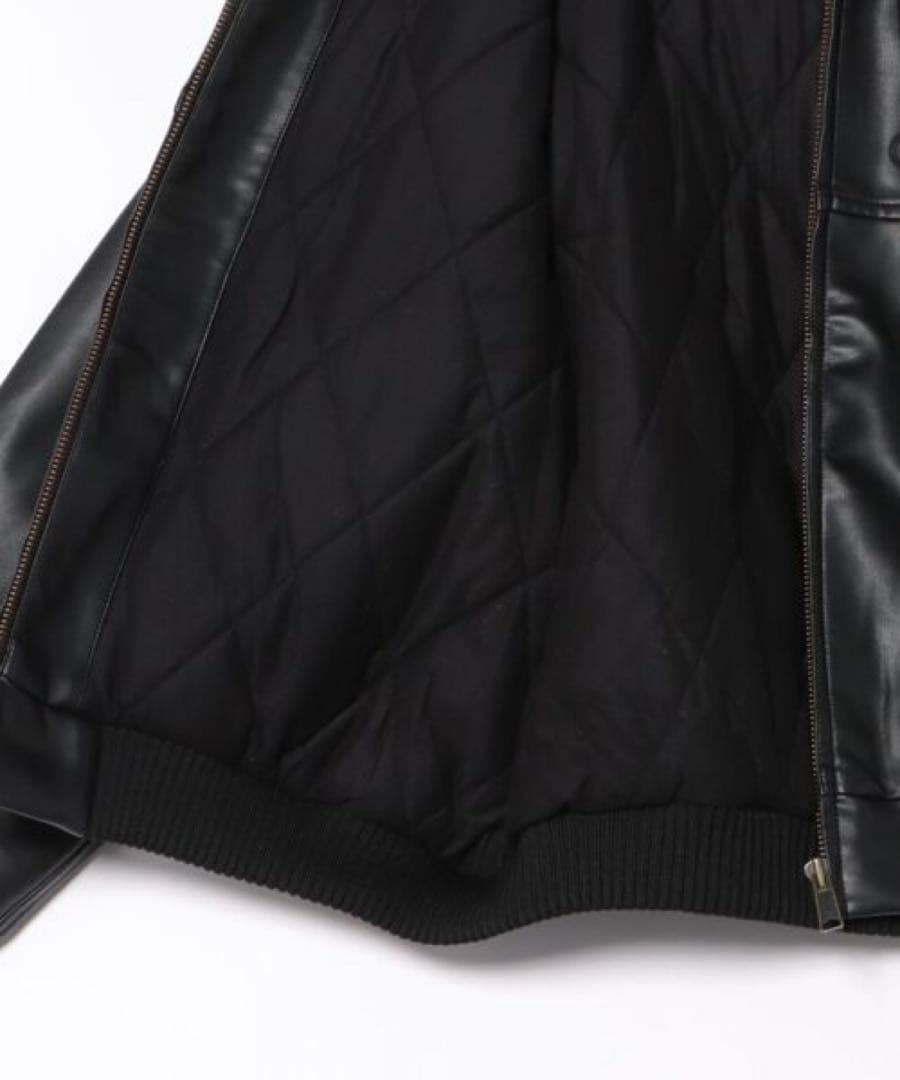 VANS Fake Leather Work Jacket BLACK Mサイズ