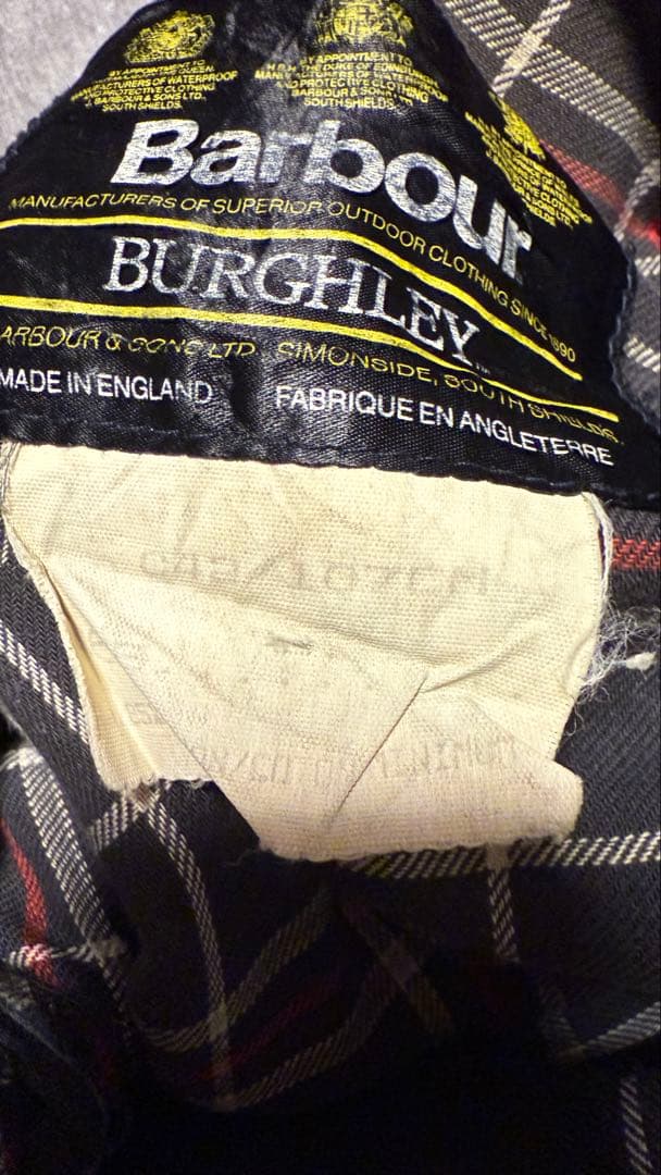barbour burghley 87年製 c42 英国製