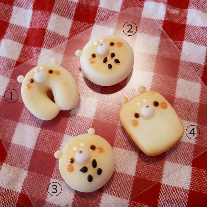 柴犬パン☆ベーグルセット(四点)