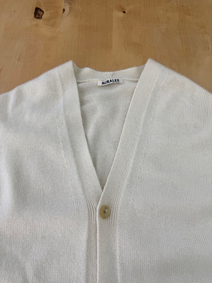 AURALEE BABY CASHMERE KNIT CARDIGAN サイズ3