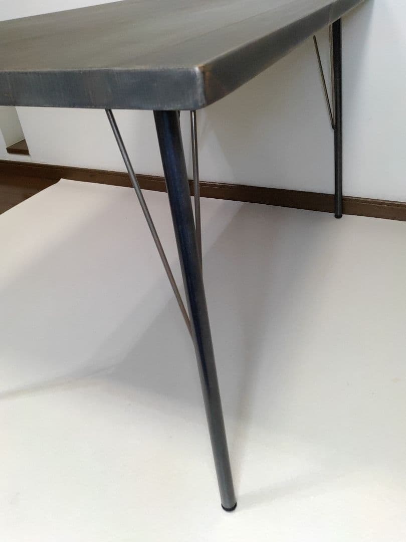 ナチュラル ウッド & アイアン レッグ ソファテーブル 高さ61cm 送料無料