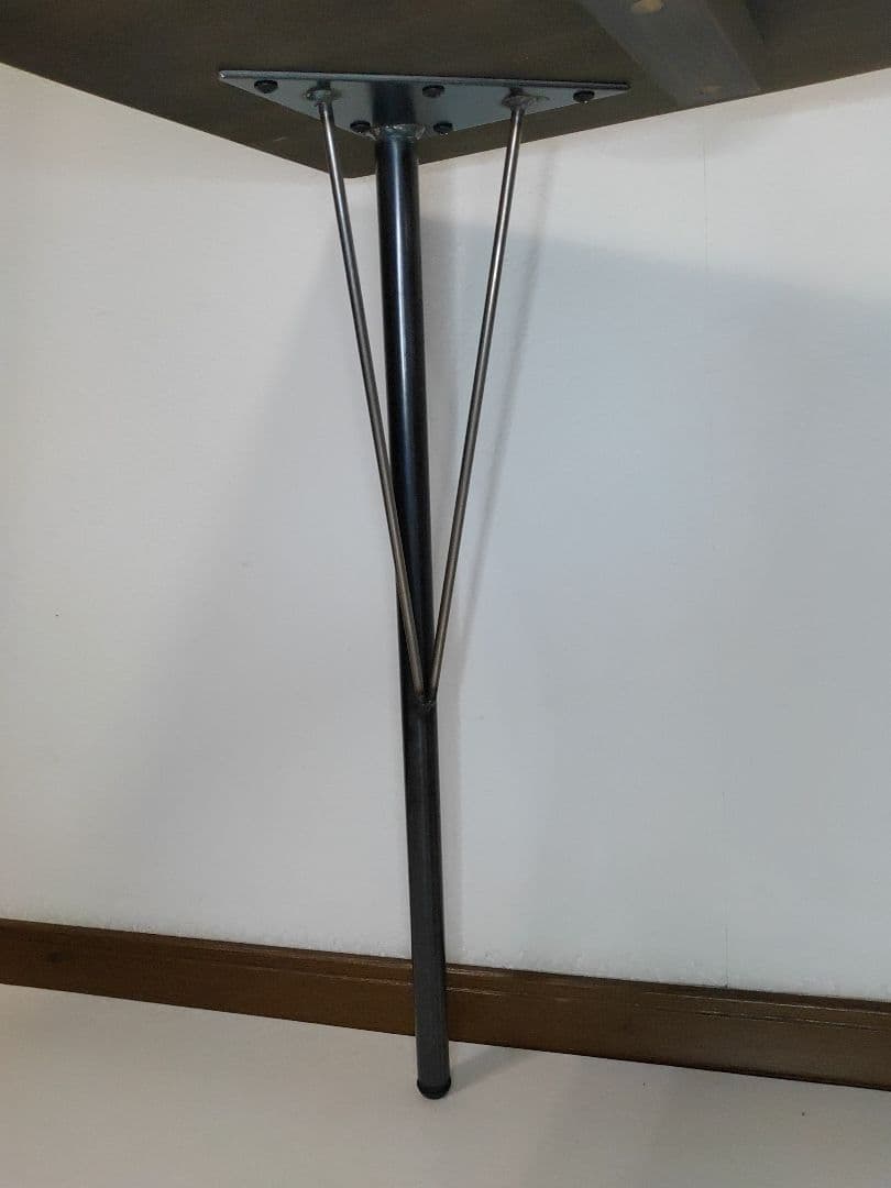 ナチュラル ウッド & アイアン レッグ ソファテーブル 高さ61cm 送料無料