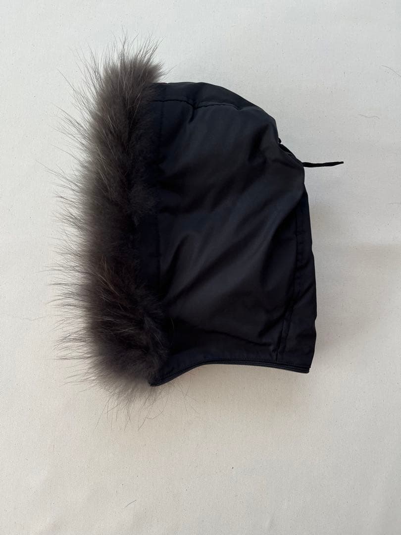 【美品】 23区 オックスフォード ダウンベスト ファー 黒 38 オンワード