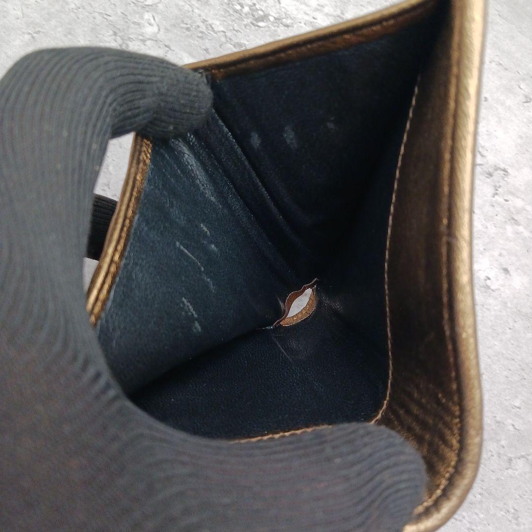 ✨廃盤.希少✨ ブルガリ パレンテ クリップ開閉 レディース 折財布 ゴールド