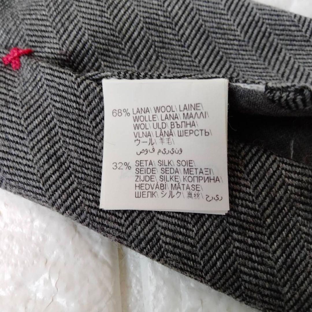 ブルネロクチネリ【美品】ネクタイ　グレー系　ウール/シルク　最高級ネクタイ