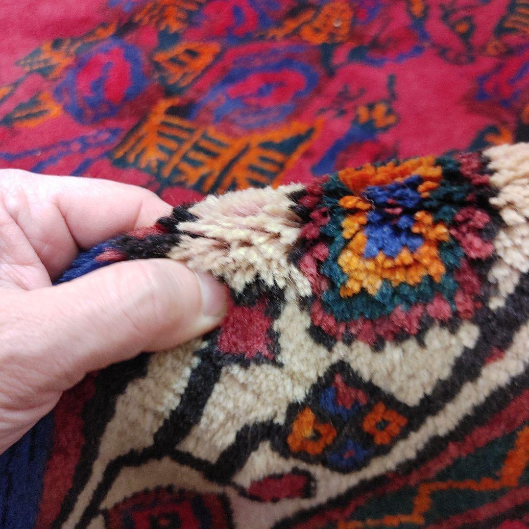 Sale ペルシャ絨毯 手織り 草木染 スィールジャーン産 345x200cm