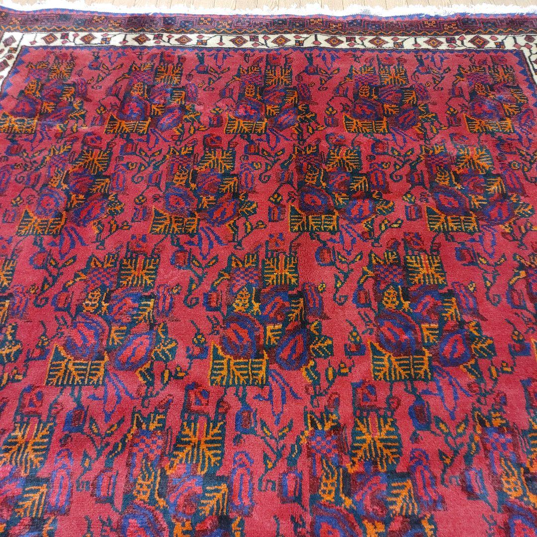 Sale ペルシャ絨毯 手織り 草木染 スィールジャーン産 345x200cm