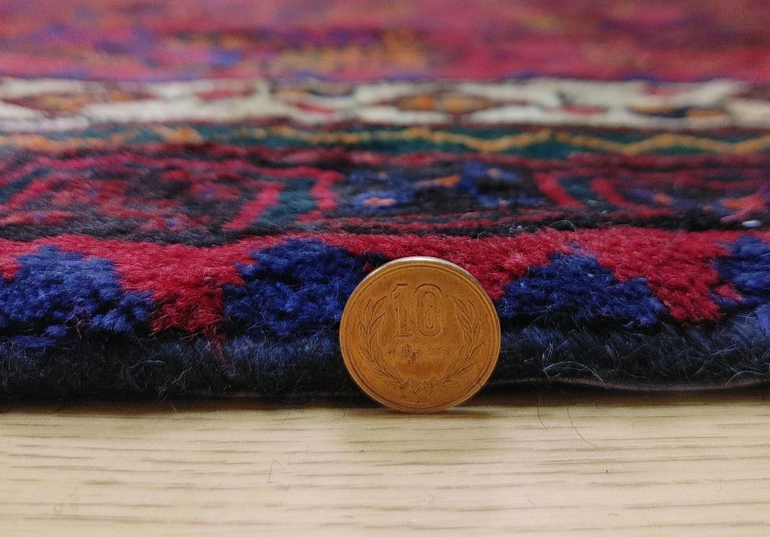 Sale ペルシャ絨毯 手織り 草木染 スィールジャーン産 345x200cm