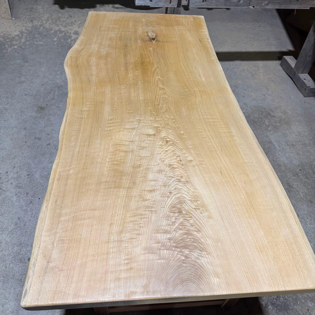 ら*く様 栓　セン　一枚板　ダイニングテーブル　天板のみ ウレタン塗装