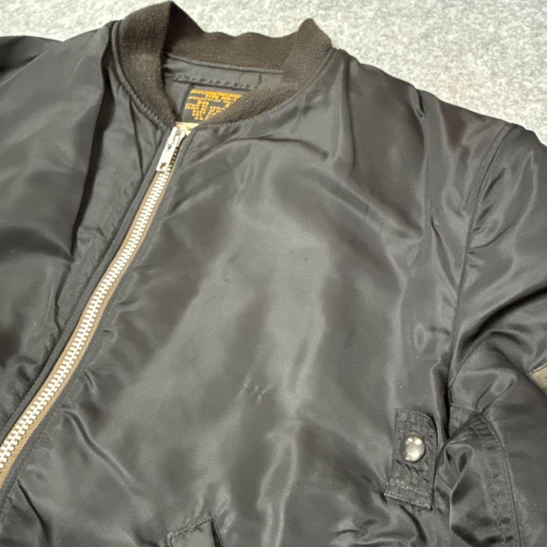 バズリクソンズ ウィリアムギブソン MA-1 ブラック 42L