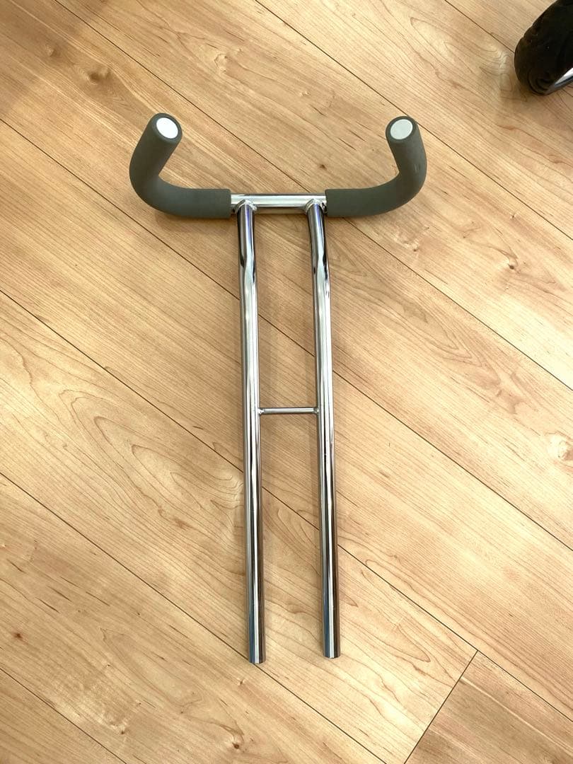 BTM 三輪車 手押し 舵取り棒 ベビーカー 自転車本体 グレー 屋根付き