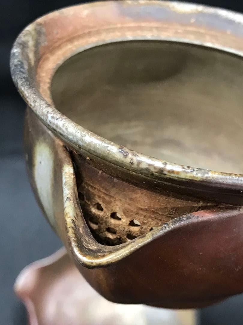 【経年使用品】古備前焼　備前焼　香山　茶器　煎茶