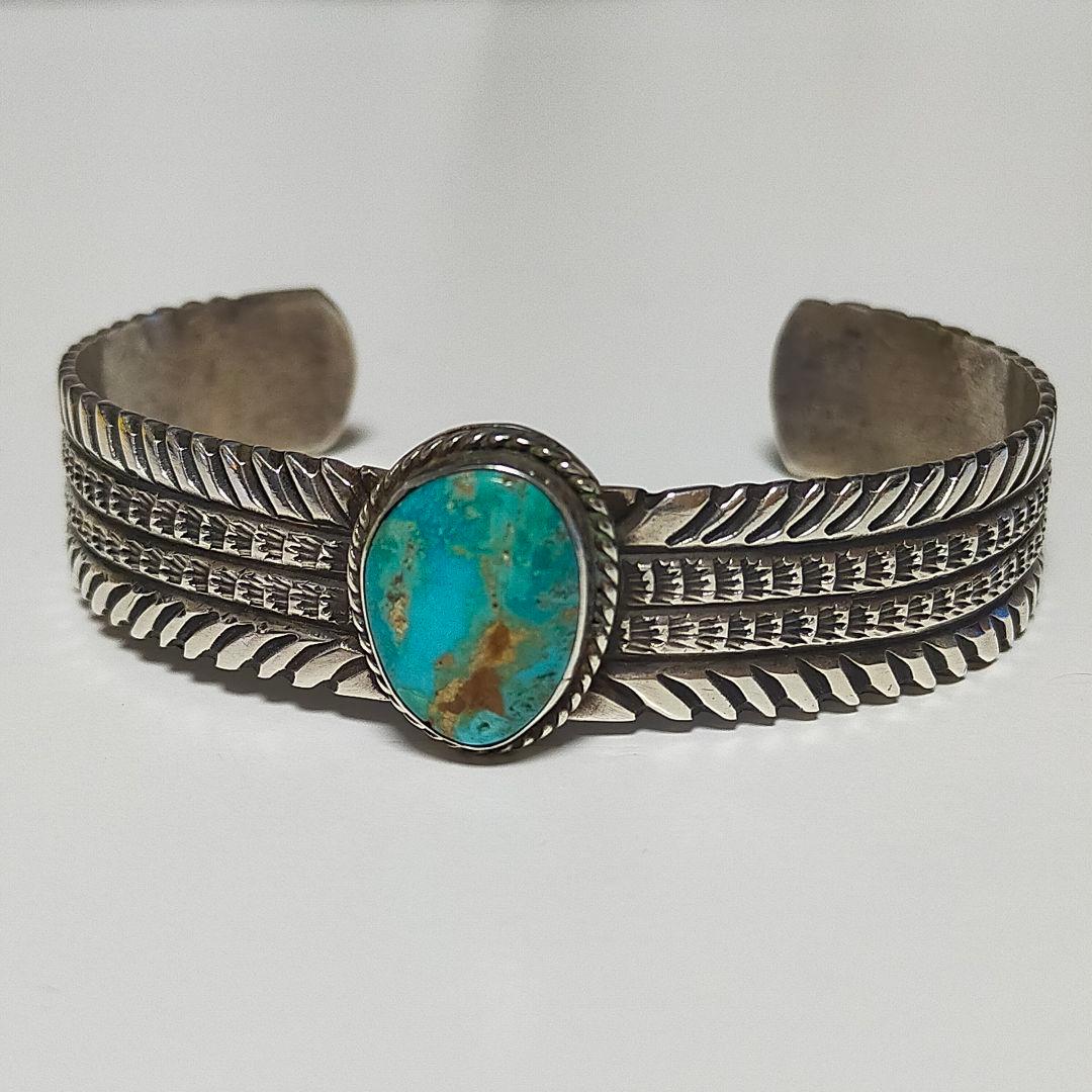 Leonard Maloney レオナルドマロニー ターコイズスタンプバングル