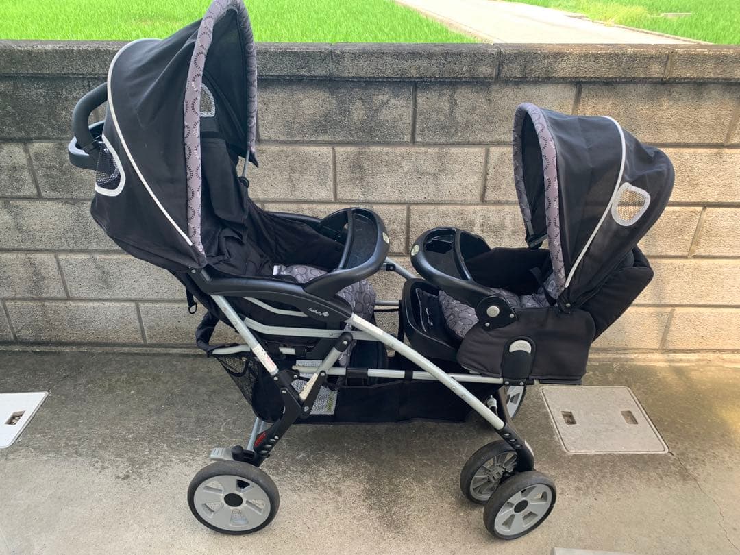 送料込みSafety 1st セーフティファースト 縦型2人乗りベビーカー