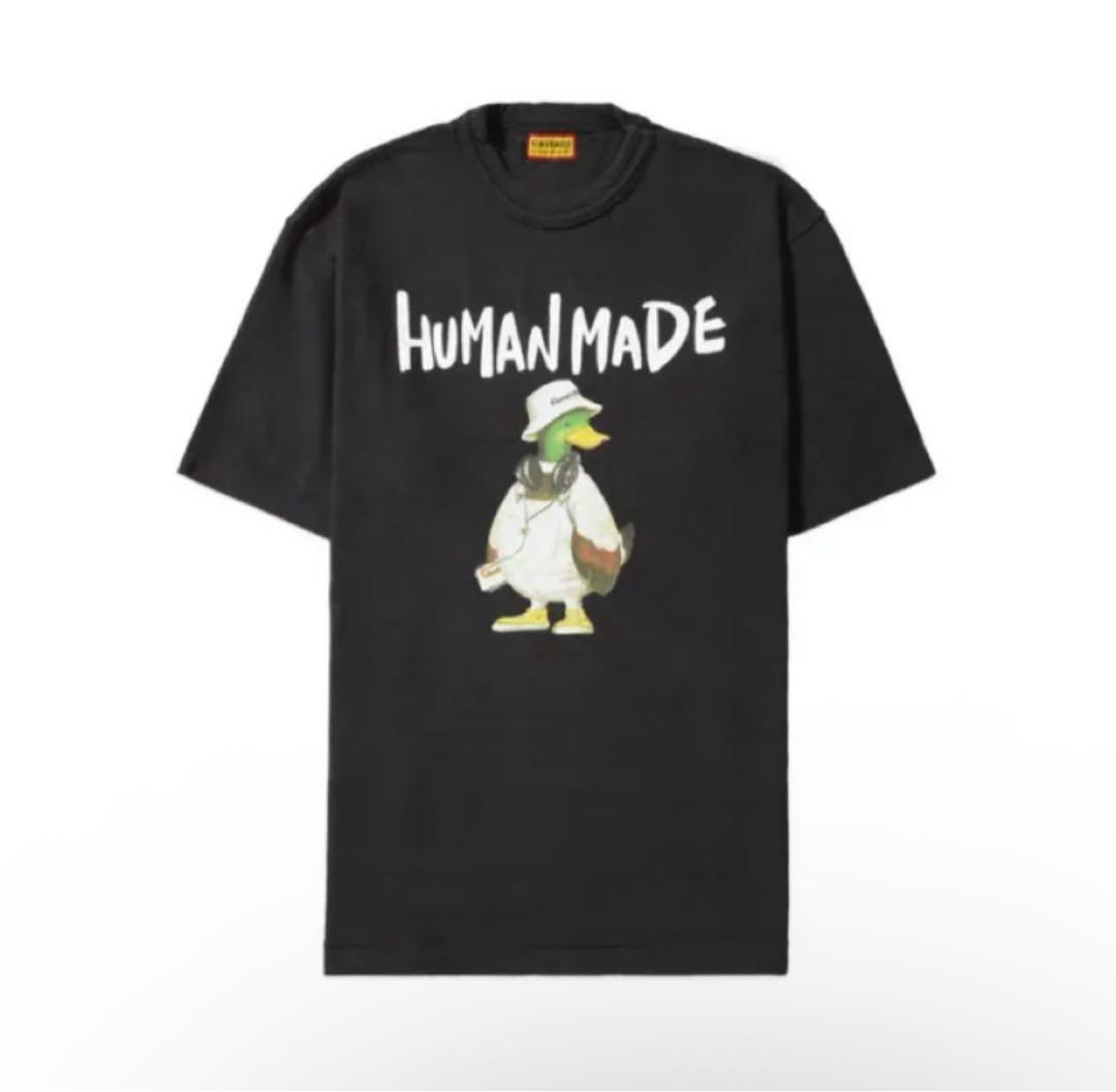 HUMAN MADE ブラック Tシャツ アヒル 25SS