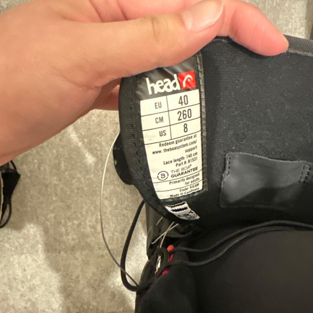 美品　head スノーボードブーツ EU 40 ブラック