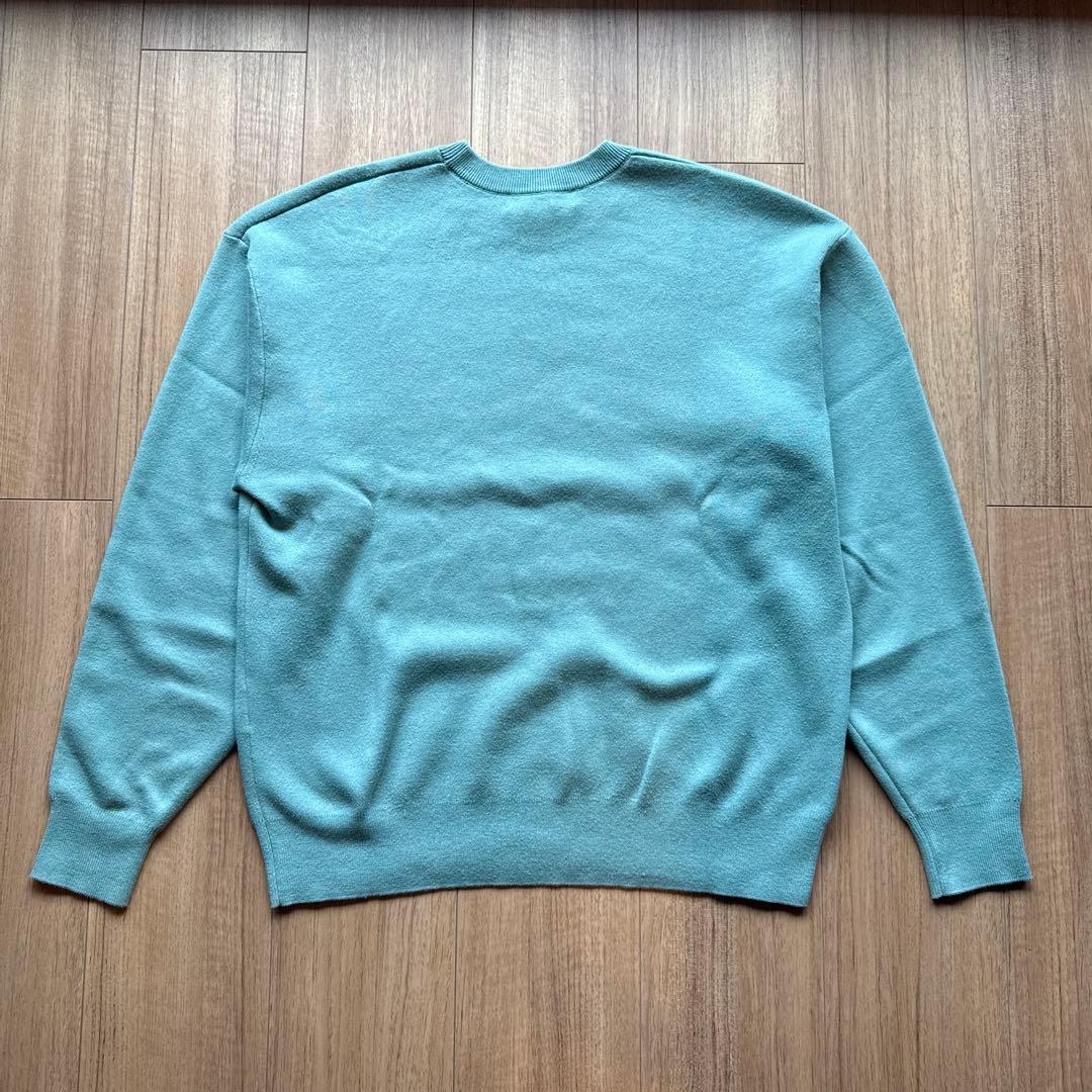 CABaN ミントグリーン コットンカシミヤ　クルーネックプルオーバー　S