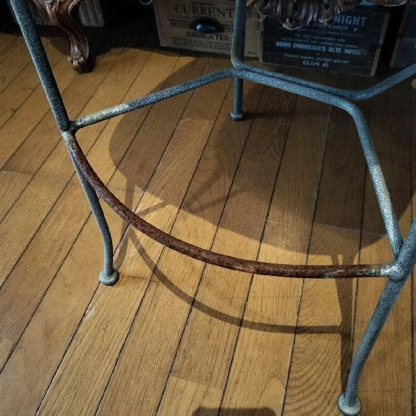 ヴィンテージ シャビー アイアン ハイチェア 椅子 いす イス インダストリアル