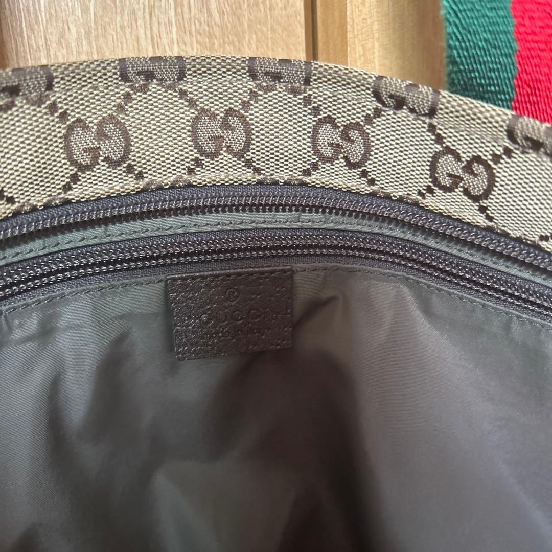 Gucci GGキャンバス　トートバッグ　マザーズバッグ