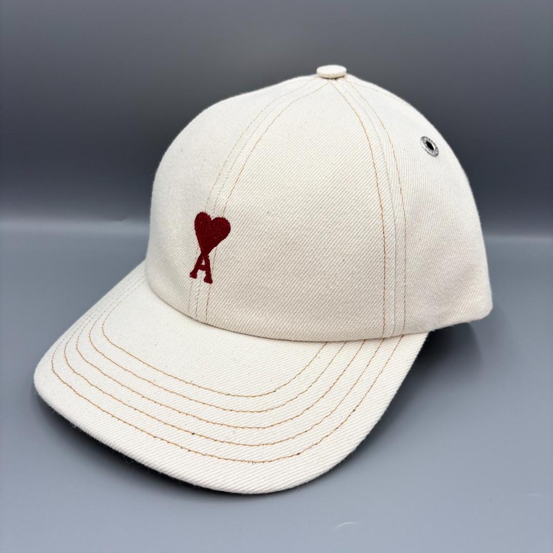【AMI Paris】 Ami de Coeur エンブロイダリー キャップ